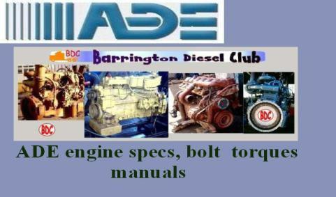 ade diesel engine specs