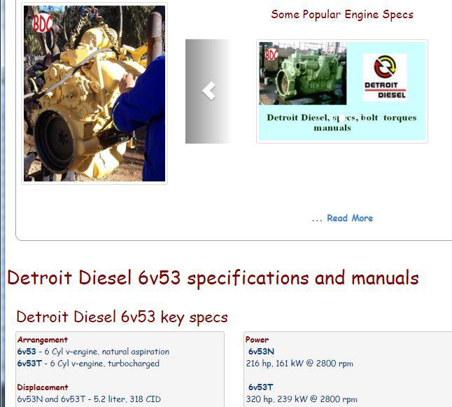 Detroit Diesel 6v53 Manuals
