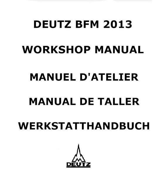 Deutz BFM 2013 Workshop manual p1