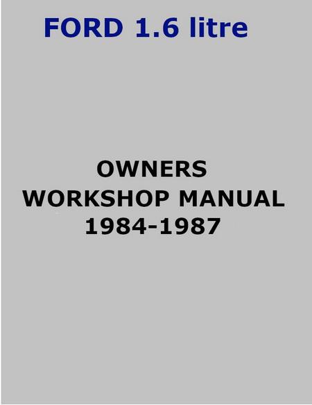 ford 1.6 diesel engine manual