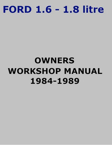 Ford 1.6 and 1.8 diesel engine manual