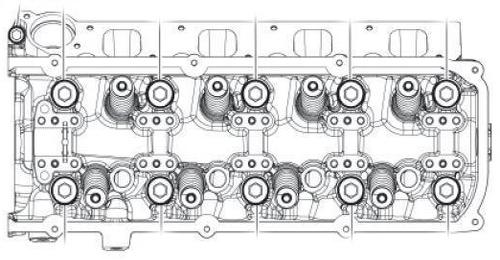 view Ford 6.2 liter cylinder head
