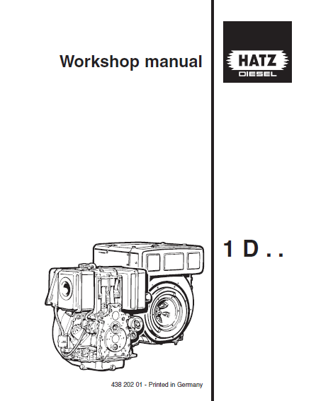Hatz 1D30-1D40 Workshop manual