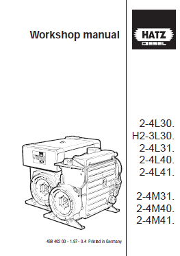 Hatz 2L 3L 4L Workshop manual