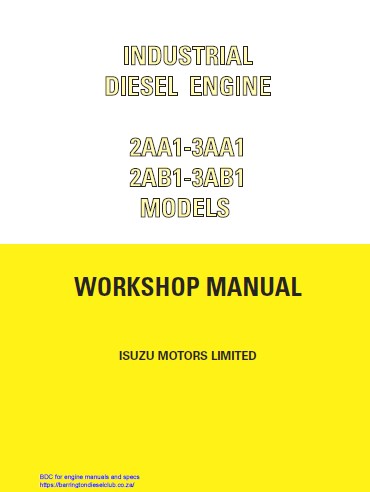 Isuzu lb-4lc-4le Engine workshop Manual