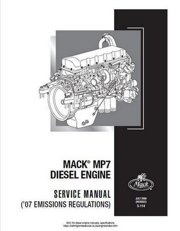 Mack MP7 engine service and repair manual