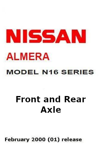 Nissan Almera N16 2000
front and rear axle 