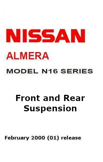 Nissan Almera N16 2000
 front and rear suspension
