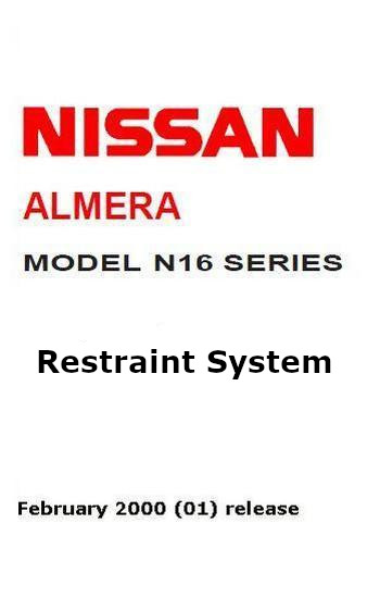 Nissan Almera N16 2000
 restraint system