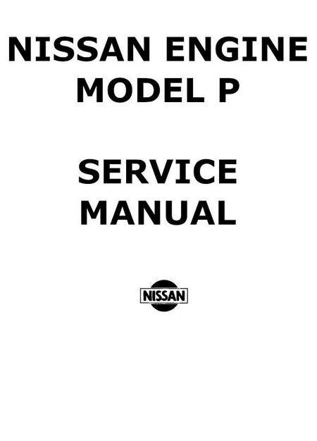 Nissan Model P service manual-p1