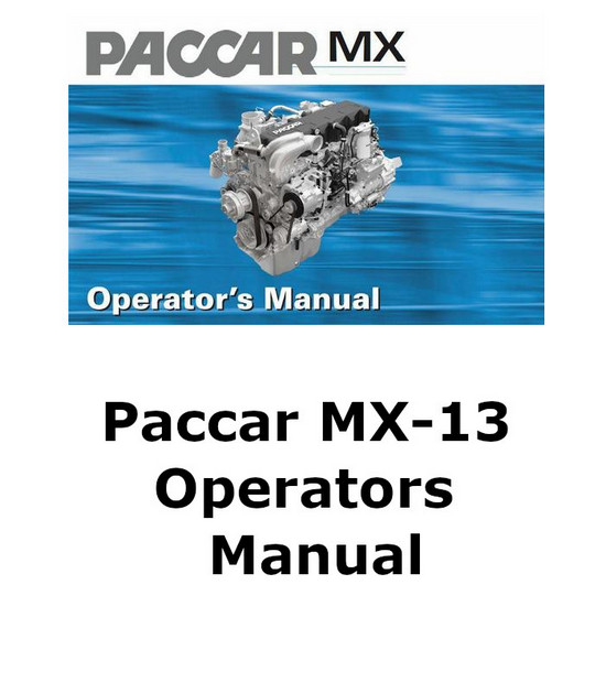 image Paccar MX-13 operators Manual p1