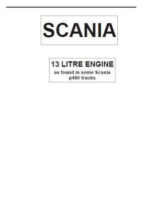 Scania 13 litre engine p1