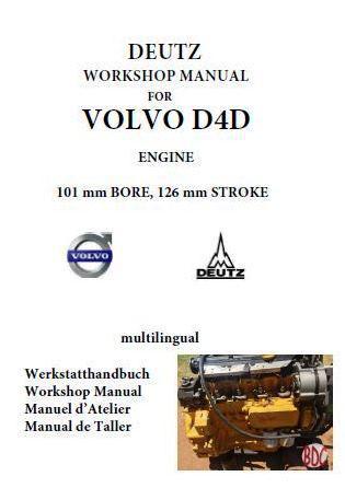 Volvo D4D engine section of workshop manual